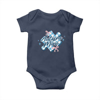 Autism Mini Coquette Puzzle Piece Pink Bow Baby Onesie