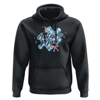 Autism Mini Coquette Puzzle Piece Pink Bow Hoodie
