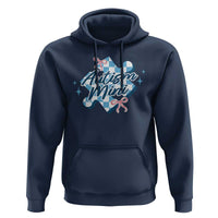 Autism Mini Coquette Puzzle Piece Pink Bow Hoodie