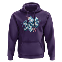 Autism Mini Coquette Puzzle Piece Pink Bow Hoodie