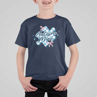 Autism Mini Coquette Puzzle Piece Pink Bow T Shirt For Kid