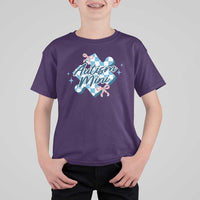 Autism Mini Coquette Puzzle Piece Pink Bow T Shirt For Kid