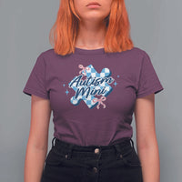 Autism Mini Coquette Puzzle Piece Pink Bow T Shirt For Women