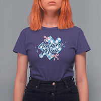 Autism Mini Coquette Puzzle Piece Pink Bow T Shirt For Women