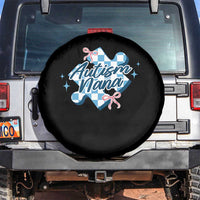 Autism Nana Coquette Puzzle Piece Pink Bow Spare Tire Cover