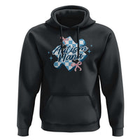 Autism Nana Coquette Puzzle Piece Pink Bow Hoodie