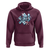 Autism Nana Coquette Puzzle Piece Pink Bow Hoodie