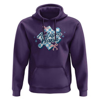 Autism Nana Coquette Puzzle Piece Pink Bow Hoodie