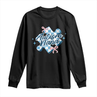 Autism Nana Coquette Puzzle Piece Pink Bow Long Sleeve Shirt