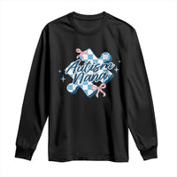 Autism Nana Coquette Puzzle Piece Pink Bow Long Sleeve Shirt