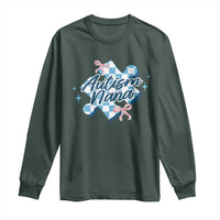Autism Nana Coquette Puzzle Piece Pink Bow Long Sleeve Shirt