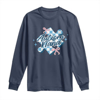 Autism Nana Coquette Puzzle Piece Pink Bow Long Sleeve Shirt