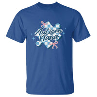 Autism Nana Coquette Puzzle Piece Pink Bow T Shirt