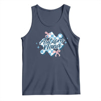 Autism Nana Coquette Puzzle Piece Pink Bow Tank Top