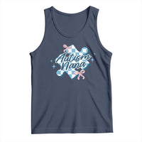 Autism Nana Coquette Puzzle Piece Pink Bow Tank Top