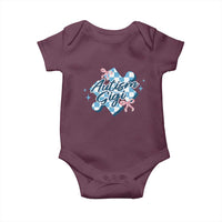 Autism Gigi Coquette Puzzle Piece Pink Bow Baby Onesie