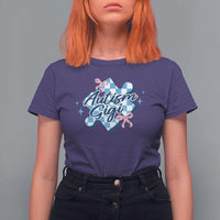 Autism Gigi Coquette Puzzle Piece Pink Bow T Shirt For Women