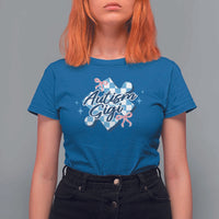 Autism Gigi Coquette Puzzle Piece Pink Bow T Shirt For Women