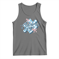 Autism Gigi Coquette Puzzle Piece Pink Bow Tank Top