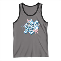 Autism Gigi Coquette Puzzle Piece Pink Bow Tank Top