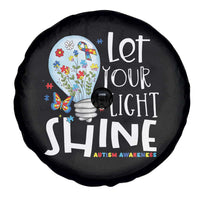 Autism Awareness Spare Tire Cover Let Your Light Shine Puzzle Ribbon Inspirational Quote