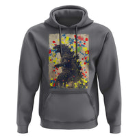 Funny Autism Awareness Japanese Giant Monster Hoodie Colorful Puzzles