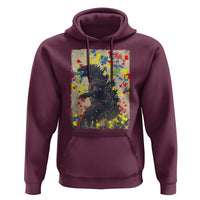 Funny Autism Awareness Japanese Giant Monster Hoodie Colorful Puzzles