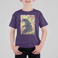 Funny Autism Awareness Japanese Giant Monster T Shirt For Kid Colorful Puzzles