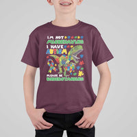 Funny Autism Awareness Dinosaur T Shirt For Kid I'm Not Misbehaving I Have Autism Please Be Understanding