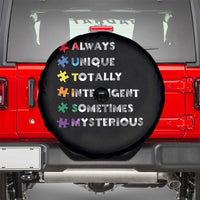 Funny Autism Awareness Spare Tire Cover Always Unique Totally Intelligent Sometimes Mysterious