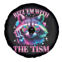 Funny Autism Awareness Racoon Spare Tire Cover Rizz Em With The Tism Meme Autistic