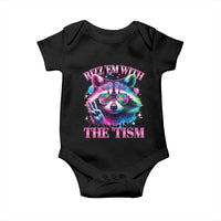 Funny Autism Awareness Racoon Baby Onesie Rizz Em With The Tism Meme Autistic