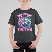 Funny Autism Awareness Racoon T Shirt For Kid Rizz Em With The Tism Meme Autistic