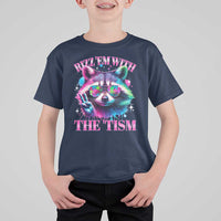 Funny Autism Awareness Racoon T Shirt For Kid Rizz Em With The Tism Meme Autistic