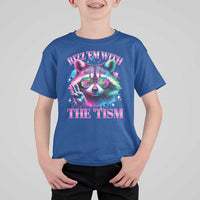 Funny Autism Awareness Racoon T Shirt For Kid Rizz Em With The Tism Meme Autistic