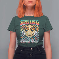 Funny Spring Break Crew T Shirt For Women Spring Vacation Beach Family Matching