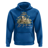 He Is Risen Hoodie Christian Religious Easter Day Bible Verse Sheep