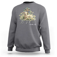 He Is Risen Sweatshirt Christian Religious Easter Day Bible Verse Sheep