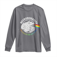 Neurodiversity Celebrate The Spectrum Long Sleeve Shirt Brain Autism Awareness ASD ADHD