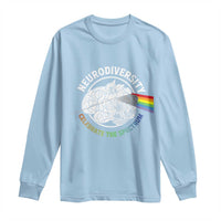 Neurodiversity Celebrate The Spectrum Long Sleeve Shirt Brain Autism Awareness ASD ADHD