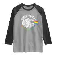Neurodiversity Celebrate The Spectrum Raglan Shirt Brain Autism Awareness ASD ADHD