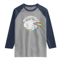 Neurodiversity Celebrate The Spectrum Raglan Shirt Brain Autism Awareness ASD ADHD