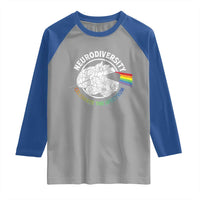 Neurodiversity Celebrate The Spectrum Raglan Shirt Brain Autism Awareness ASD ADHD
