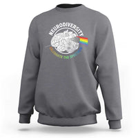 Neurodiversity Celebrate The Spectrum Sweatshirt Brain Autism Awareness ASD ADHD