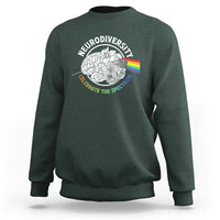 Neurodiversity Celebrate The Spectrum Sweatshirt Brain Autism Awareness ASD ADHD