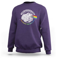 Neurodiversity Celebrate The Spectrum Sweatshirt Brain Autism Awareness ASD ADHD
