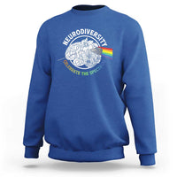 Neurodiversity Celebrate The Spectrum Sweatshirt Brain Autism Awareness ASD ADHD