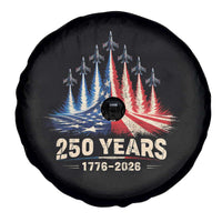 250 Years American 1776 2026 Spare Tire Cover USA 250th Anniversary 4th of July US Flag Jets