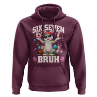 Funny Easter Day Six Seven Bruh Hoodie 67 Bunny Easter Eggs