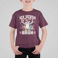 Funny Easter Day Six Seven Bruh T Shirt For Kid 67 Bunny Easter Eggs